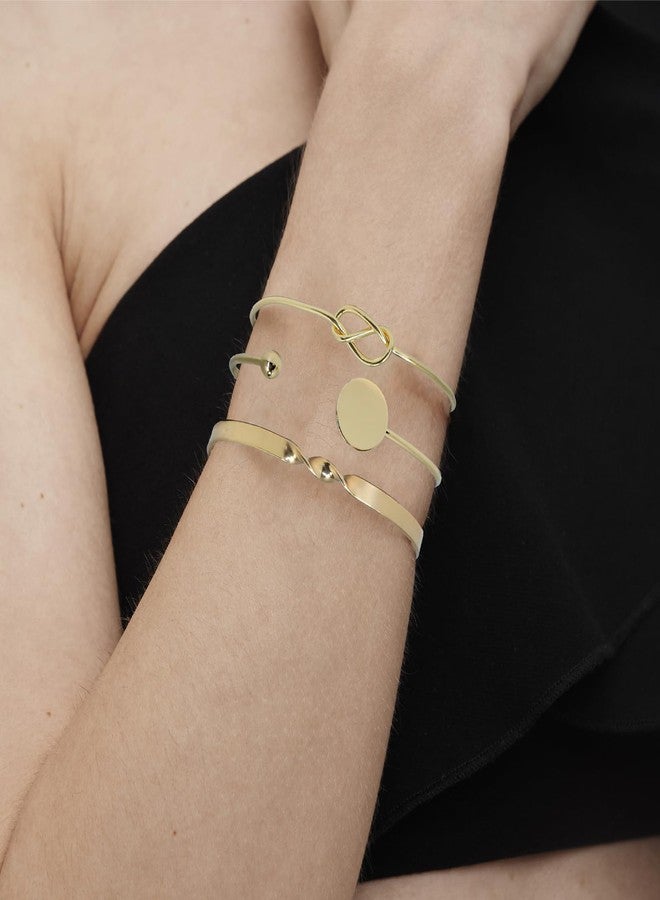 Gallipower 11Pcs Gold Bangle Bracelets for Women,Adjustable Bangle Bracelet,Multi Layer Open Stackable Cuff Bracelet Set,Fashion Accessories Jewelry Gifts for Women - Image 5